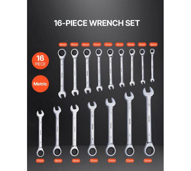 16 dalių veržliarakčių rinkinys su laikikliu1