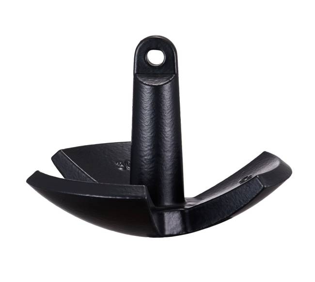 Upės inkaras, 13,6 kg, juodas vinilo danga8