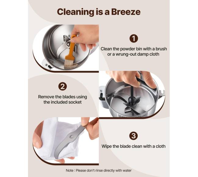 300g pramoninė prieskonių malūnėlė elektrinė5