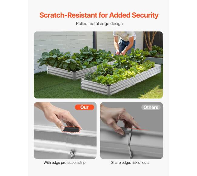 Metalinė pakelta daržo lova 360x120x28 cm3