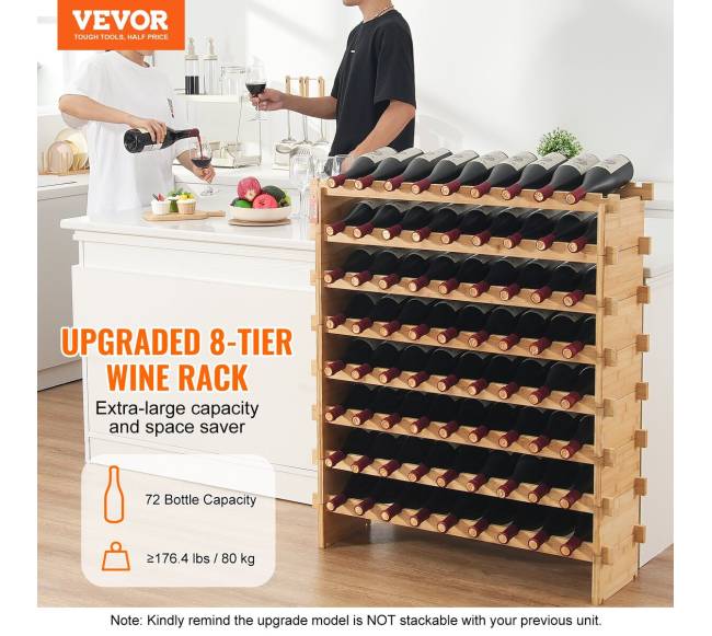 72 vyno butelių lentyna iš bambuko medienos1