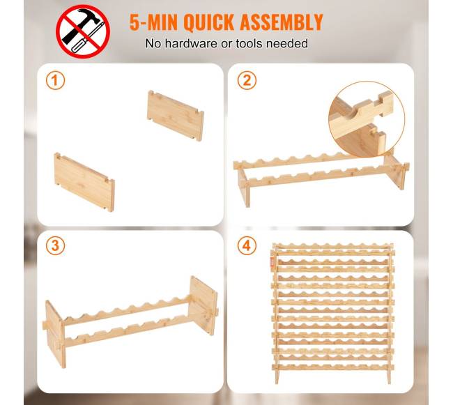 72 vyno butelių lentyna iš bambuko medienos4