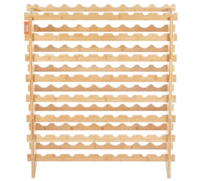 72 vyno butelių lentyna iš bambuko medienos10