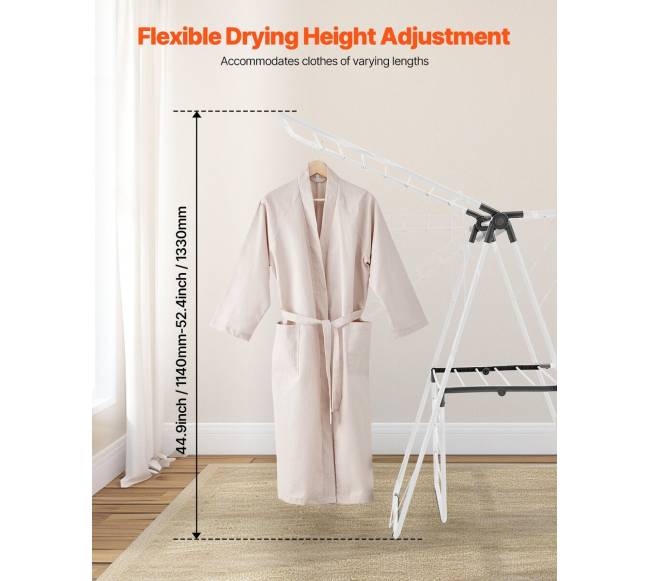 Dviaukštis sulankstomas drabužių džiovintuvas su kojinėmis3