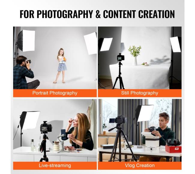 Reguliuojama šviestuvo softbox sistema 400x400 mm5