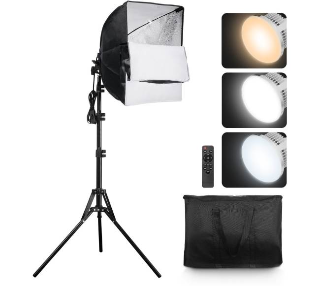 Reguliuojama šviestuvo softbox sistema 400x400 mm8