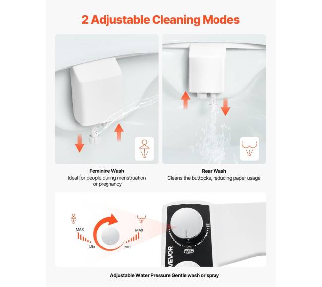 Bide priedas tualetui su reguliuojamu slėgiu1