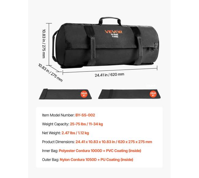 Sportinis smėlio maišas svorių treniruotėms6