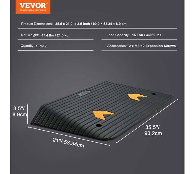 Guminis slenkstis su 8,9 cm pakilimu6