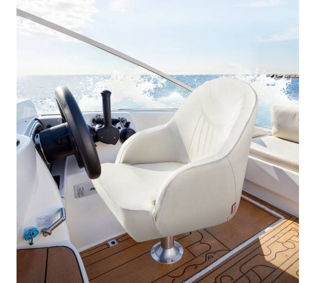 Baltos spalvos valtis kapitonų sėdynė7