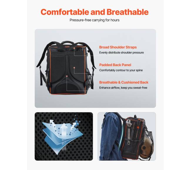 33 l suvirintojo kuprinė įrankiams ir šalmui2