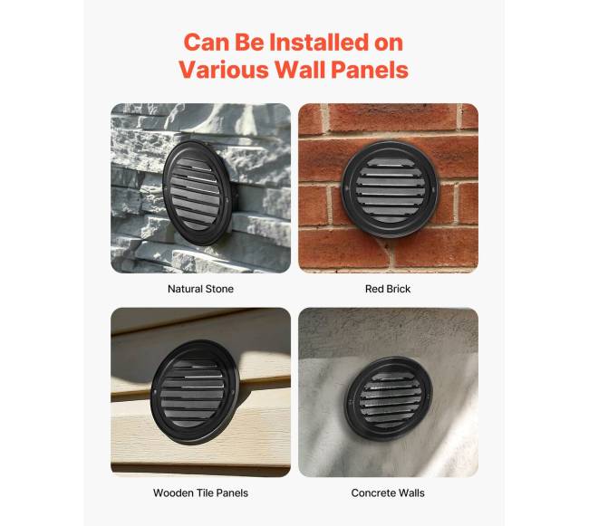 97 mm apvalus ventiliatorius, nerūdijantis plienas, juodas5