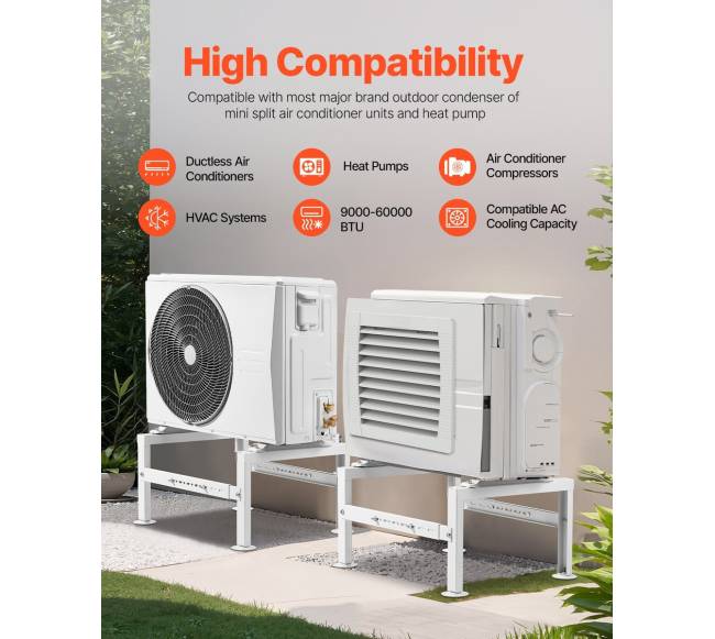 Reguliuojamas mini split stovų pagrindas5