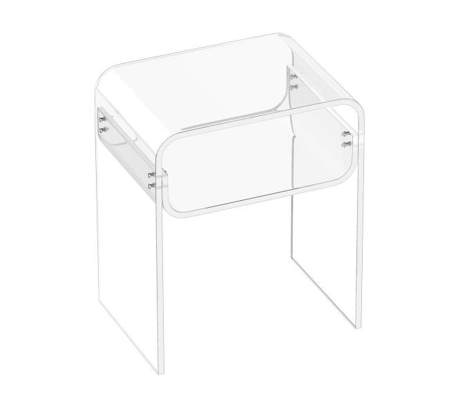 Akrilinis staliukas su 2 lentynomis8