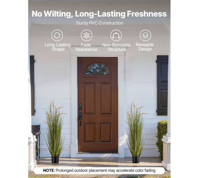 Dirbtinė viksvuolė vazonėlyje, 2 vnt.3