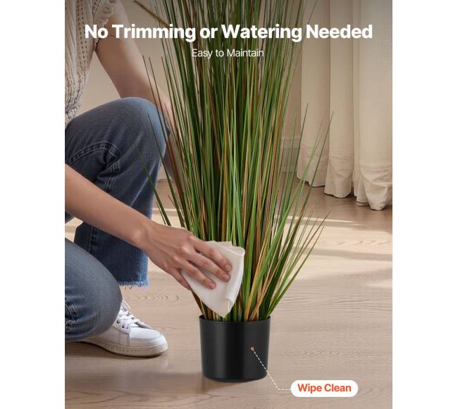 Dirbtinė viksvuolė vazonėlyje, 2 vnt.4