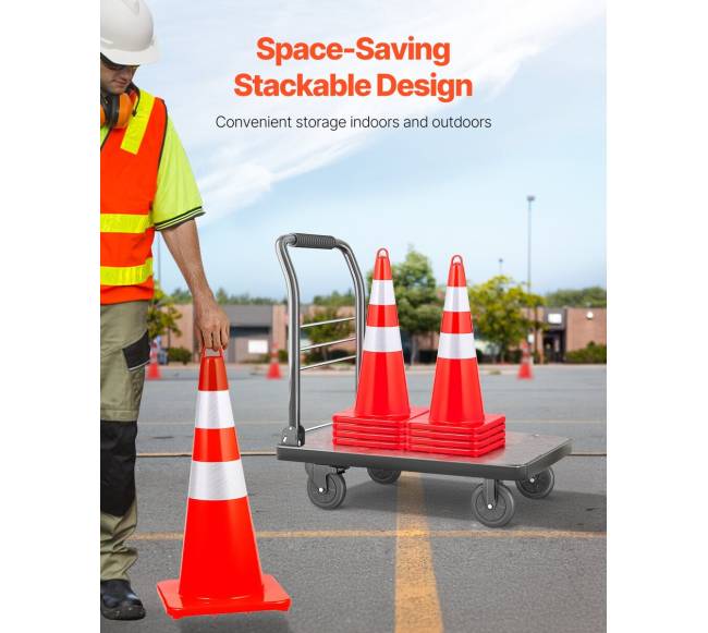 Eismo kūgiai 10 vnt, 73 cm PVC oranžiniai5