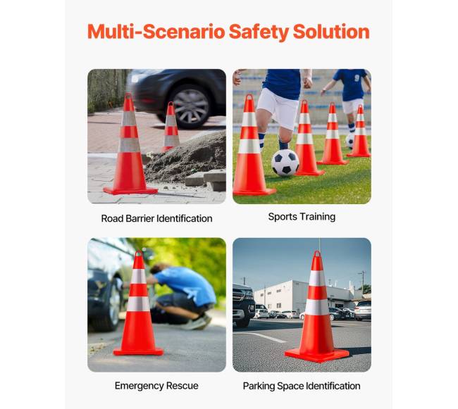 Eismo kūgiai 10 vnt, 73 cm PVC oranžiniai6