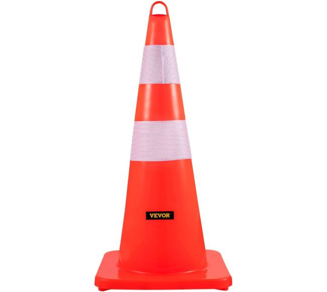 Eismo kūgiai 10 vnt, 73 cm PVC oranžiniai8