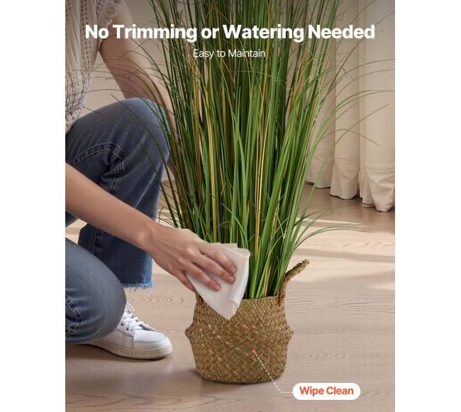 Dirbtinė nendrių žolė su vazonu4