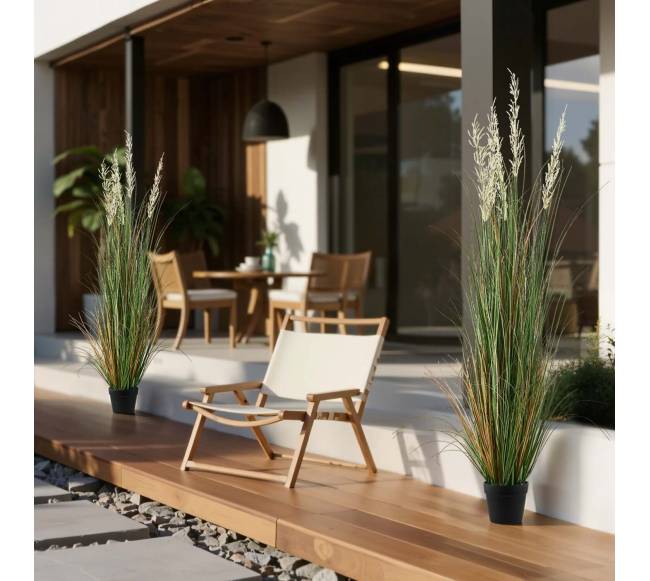 Dirbtinė žolė vazone viduje ir lauke7