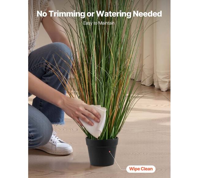 Dirbtinė žolė su nendre puode, 2 vnt.4