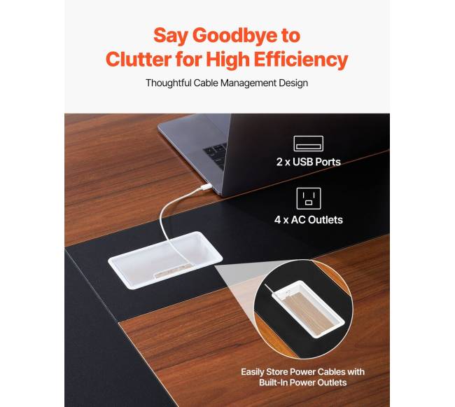 Konferencinis stalas 240 cm 10 asmenų3