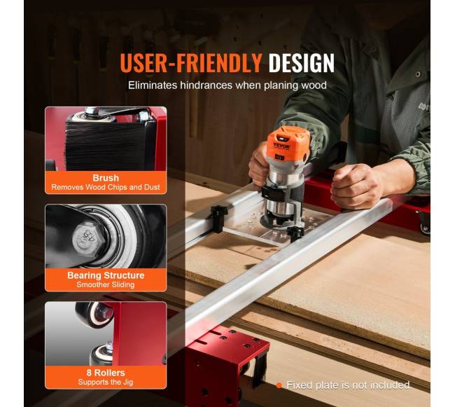 Reguliuojama frezavimo staklių atrama medienai4