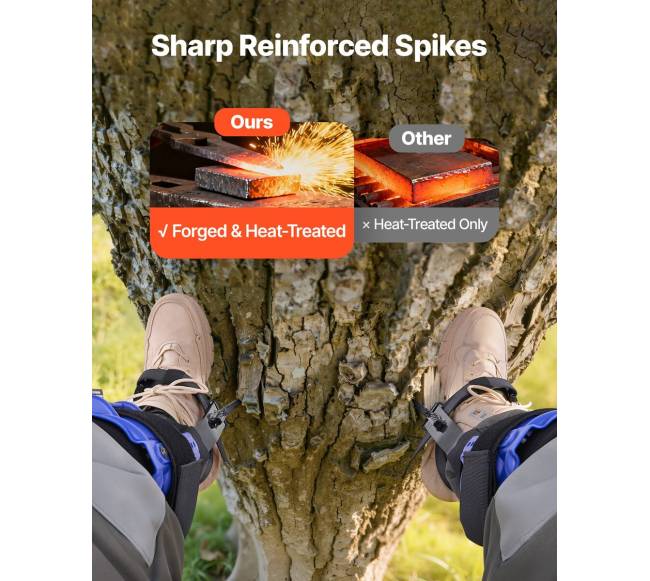 Medžių laipiojimo spygliai su diržais4