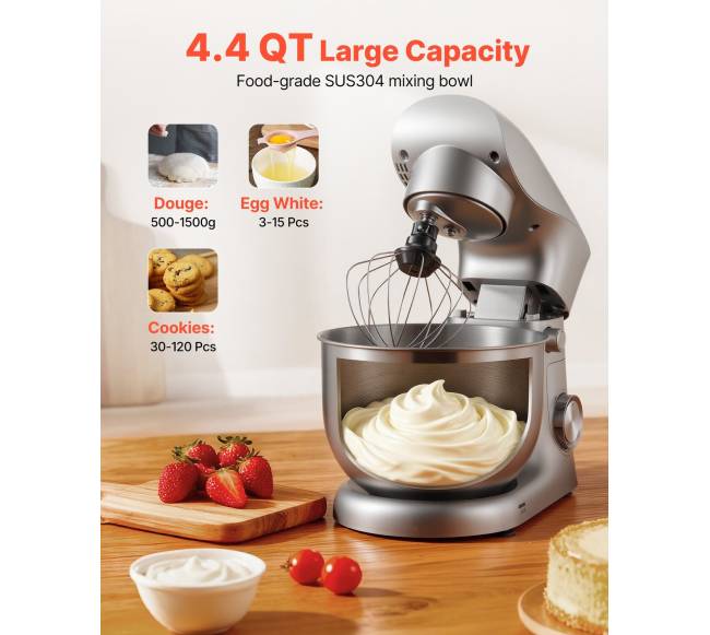 Standinis mikseris 4.2 L elektrinė virtuvės maišyklė4