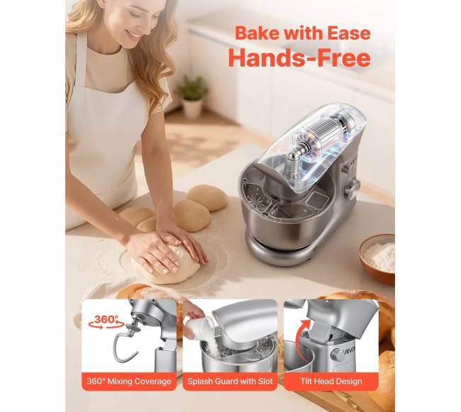 Standinis mikseris 4.2 L elektrinė virtuvės maišyklė5