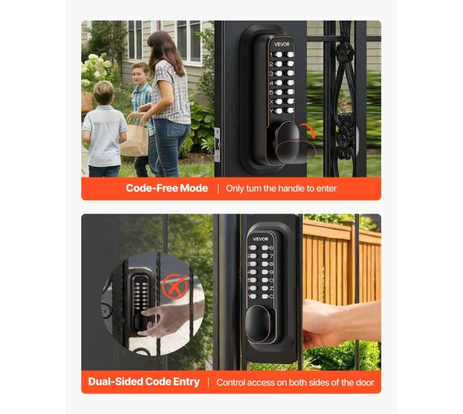 mechaninė užrakto sistema su kodu4