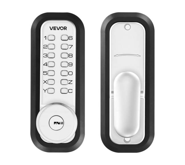 mechaninė bekontaktė durų spyna, sidabrinė0