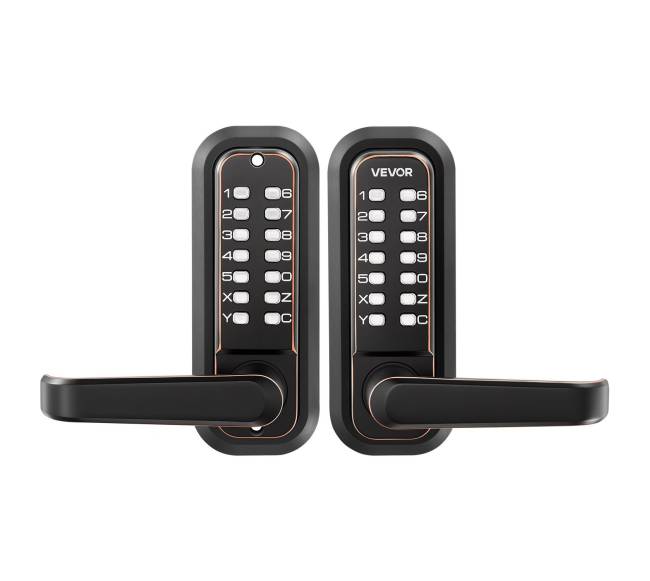 Mechaninė durų spyna be rakto0