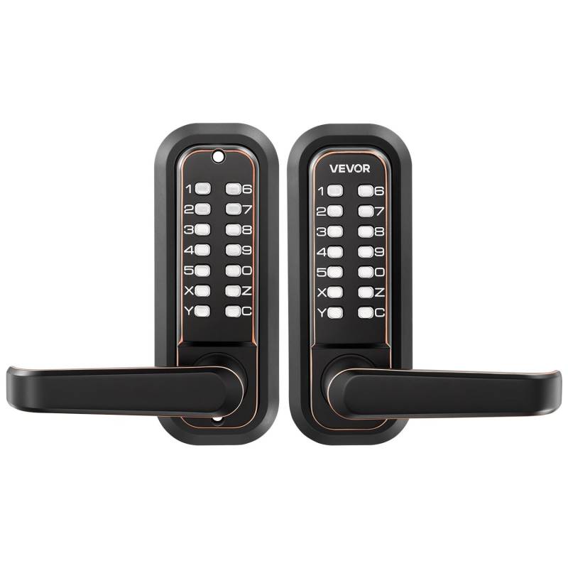 Mechaninė durų spyna be rakto0