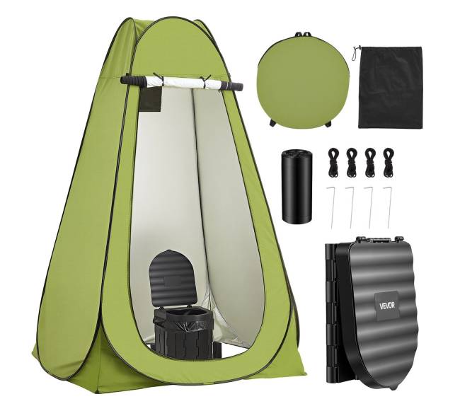 Sulankstomas tualetas su privatumo palapine8