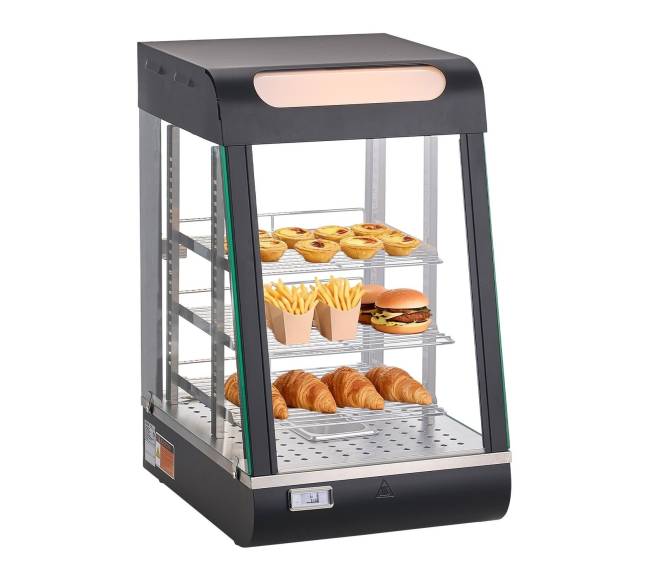 Trijų lygių maisto šildytuvas su LED šviesa0