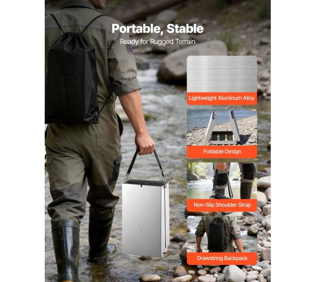 Sulankstoma aukso plovimo dėžė aukštame banke3