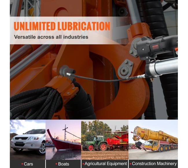 Belaidė tepalo pompa 20 V 2,0 Ah su dėže5