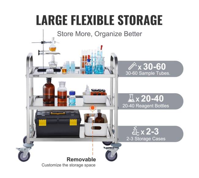 nerūdijančio plieno vežimėlis su ratukais4