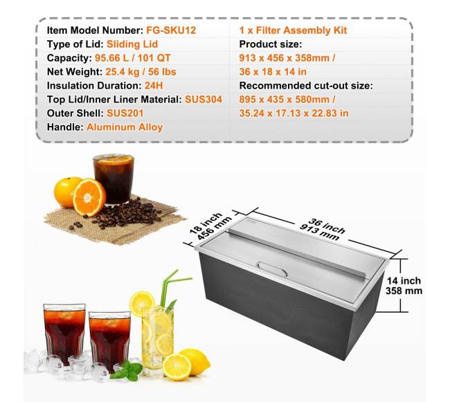 Įmontuojama ledainė su dangčiu6