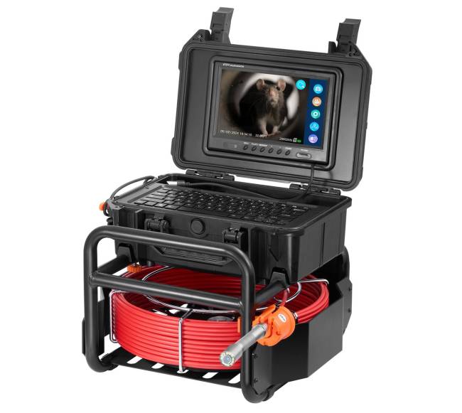 Savitakinis kanalizacijos kamera su 512 Hz siųstuvu0