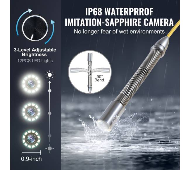 Savitakinis kanalizacijos kamera su 512 Hz siųstuvu4