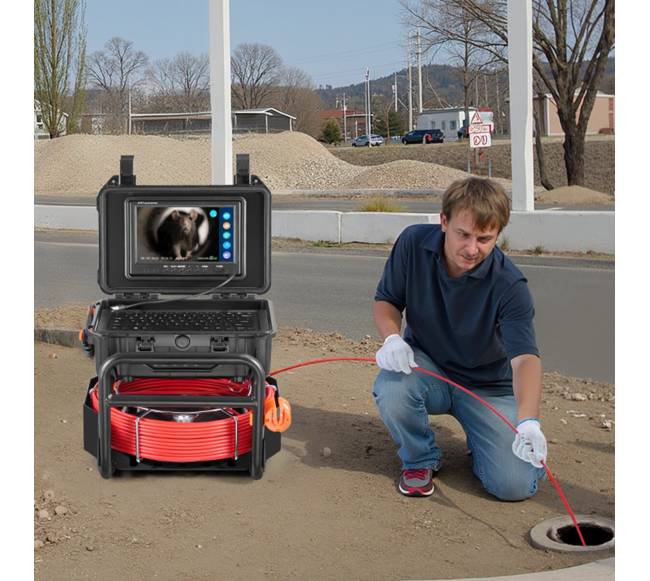 Savitakinis kanalizacijos kamera su 512 Hz siųstuvu7