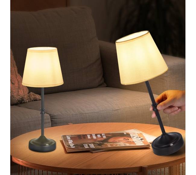 Belaidis stalo šviestuvas 2 vnt. su baterija7