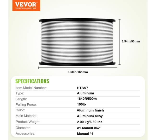 500 m aliuminio viela elektrinei tvorai6