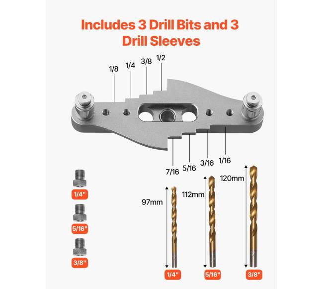 Medienos grąžtų rinkinys su centro žyme2
