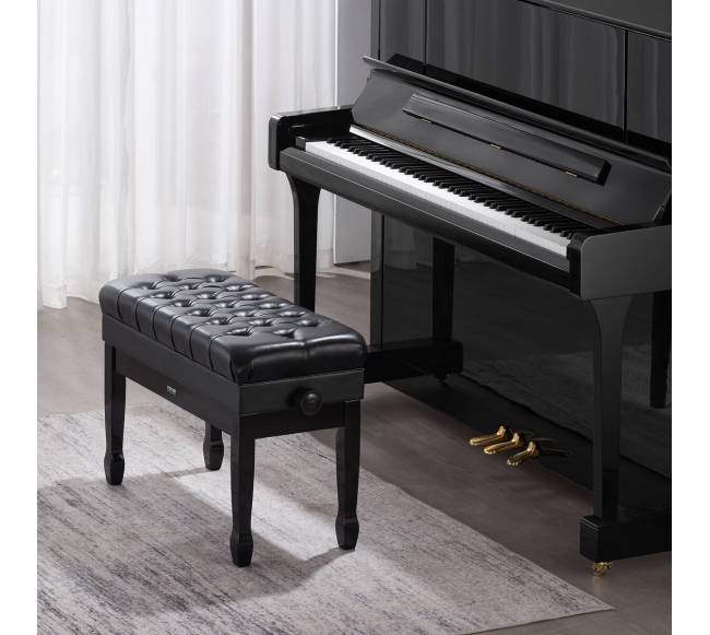 Reguliuojama pianino suolo kėdutė su daiktadeže7