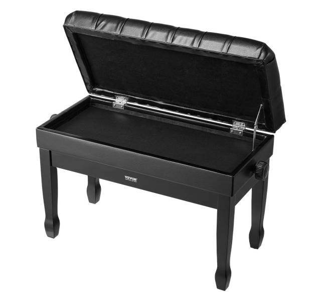 Reguliuojama pianino suolo kėdutė su daiktadeže8