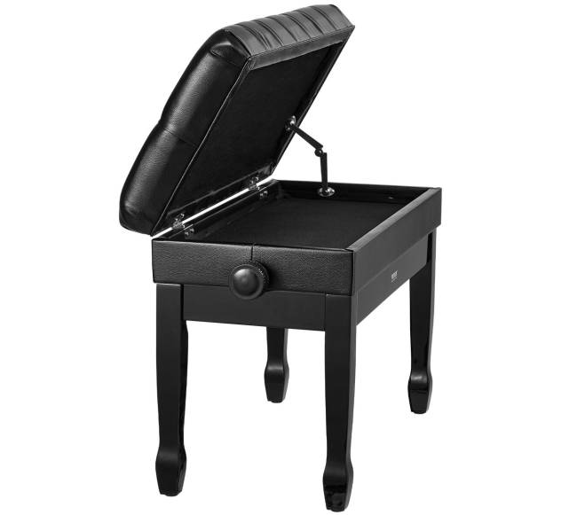 Reguliuojama pianino suolo kėdutė su daiktadeže10